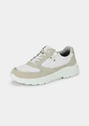 Sneaker mit herausnehmbarem Fußbett - stein / weiss - Gr. 37 von Goldner Fashion