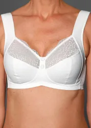 Entlastungs-BH mit Spitze - weiss - Gr. 80 D von Goldner Fashion