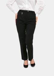 Trevira-Schurwollhose CARLA COMFORT+ - schwarz - Gr. 38 von Goldner Fashion