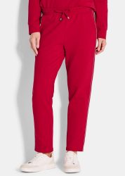 Freizeithose mit Glitzerband - rot - Gr. 22 von Goldner Fashion