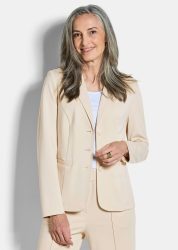 Jersey-Blazer mit Reverskragen - stein - Gr. 52 von Goldner Fashion