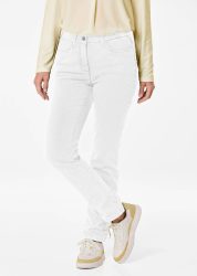 Röhrenjeans LOUISA COMFORT+ - weiss - Gr. 22 von Goldner Fashion