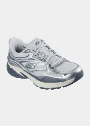Sneaker aus Mesh mit Memory Foam - anthrazit / silberfarben - Gr. 37 von Goldner Fashion