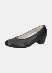 Schlichte Pumps aus Nappaleder - schwarz - Gr. 41 von Goldner Fashion