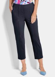 7/8-Bengalinhose BELLA mit Biesen - marine - Gr. 265 von Goldner Fashion