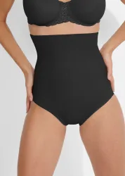 Taillenhohe, formende Miederhose - schwarz - Gr. 5XL von Goldner Fashion