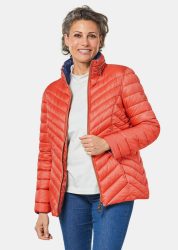 Steppjacke in figurschmeichelnder Optik - terrakotta - Gr. 19 von Goldner Fashion
