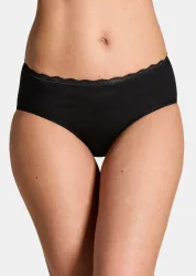 Taillenslip im 2er-Pack - schwarz - Gr. 46 von Goldner Fashion