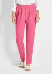 Weite Schlupfhose SARA in Crêpe-Qualität - pink - Gr. 21 von Goldner Fashion