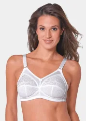 Bequemer Soft-BH 2er-Pack - weiss - Gr. 100 C von Goldner Fashion