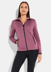 Leichte Freizeitjacke in Querrippenstruktur - altrosé - Gr. 38 von Goldner Fashion