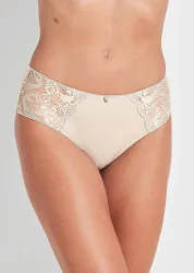 Taillenslip mit Spitze - cremeweiss - Gr. 46 von Goldner Fashion