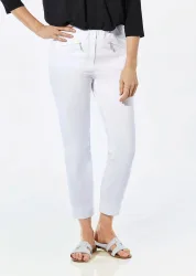 7/8-Bengalinhose LOUISA - weiss - Gr. 275 von Goldner Fashion