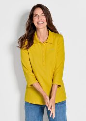 Poloshirt in hochwertiger Pikee-Qualität - honig - Gr. 20 von Goldner Fashion