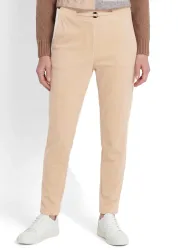 Cordhose SARA aus Stretch-Jersey - stein - Gr. 26 von Goldner Fashion