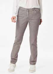 Jeans LOUISA mit Stickerei - beige - Gr. 23 von Goldner Fashion