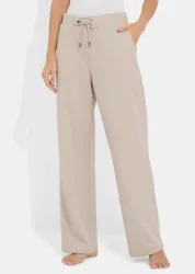 Freizeithose in glatter Doubleface-Qualität - beige - Gr. 48 von Goldner Fashion