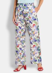 Weite Hose VERA mit Schlupfbund - bunt / gemustert - Gr. 205 von Goldner Fashion