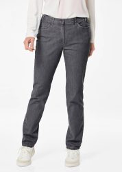 Jeans LOUISA mit Stickerei - schwarz - Gr. 21 von Goldner Fashion