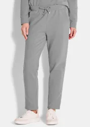 Freizeithose mit Glitzerband - grau - Gr. 20 von Goldner Fashion