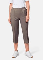 Pflegeleichte Capri-Schlupfhose - taupe - Gr. 21 von Goldner Fashion