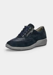 Hallux-Sneaker mit dämpfender Laufsohle - marine - Gr. 37 von Goldner Fashion