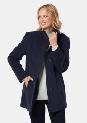 Unentbehrliche Wolljacke mit feinen Details - marine - Gr. 21 von Goldner Fashion