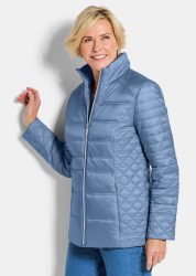 Steppjacke mit Reissverschlusstaschen - blau - Gr. 21 von Goldner Fashion