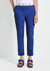 Chinohose LOUISA - royalblau - Gr. 205 von Goldner Fashion
