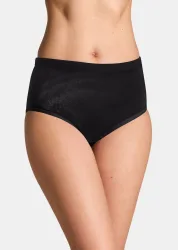 Baumwoll-Taillenslip im Mehrfachpack - schwarz - Gr. 36 von Goldner Fashion