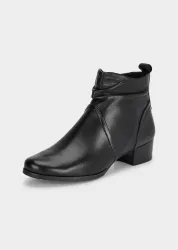 Feminine Stiefeletten mit Reissverschluss - schwarz - Gr. 38 von Goldner Fashion
