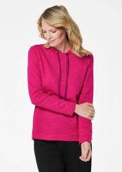 Sweatshirt mit Kordeln - beere - Gr. 21 von Goldner Fashion