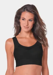 Minimizer Sport-BH mit Baumwolle - schwarz - Gr. 75 B von Goldner Fashion