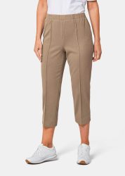 Bequeme 7/8-Rippenhose CARLA - beige - Gr. 21 von Goldner Fashion