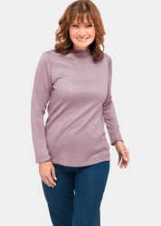 Unkomplizierter Stehbundpullover - rosé - Gr. 19 von Goldner Fashion
