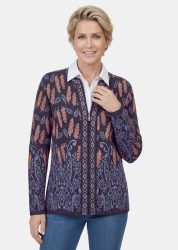 Strickjacke - bunt / gemustert - Gr. 21 von Goldner Fashion