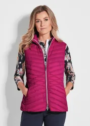 Steppweste aus leichter Daune - pink - Gr. 21 von Goldner Fashion