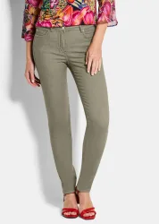 Super-Stretch-Jeans BELLA - khaki - Gr. 23 von Goldner Fashion