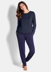 Weiches Loungewear-Set - marine - Gr. 46 von Goldner Fashion