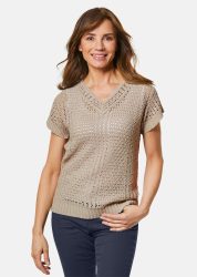 Pullover - beige - Gr. 19 von Goldner Fashion