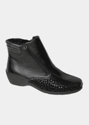 Stiefeletten aus echtem Leder - schwarz - Gr. 36 von Goldner Fashion
