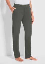 Bequeme Freizeithose mit Schlupfbund und Taschen - khaki - Gr. 20 von Goldner Fashion