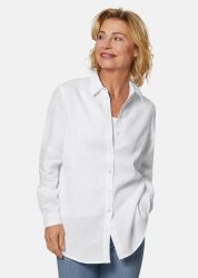 Leinenbluse - weiss - Gr. 20 von Goldner Fashion