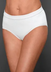 Taillenslip aus Feinripp - weiss - Gr. 38 von Goldner Fashion