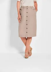 Rock im Cargo-Look - stein - Gr. 24 von Goldner Fashion