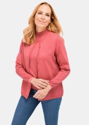 Pflegeleichtes Basic-Strickset - koralle - Gr. 20 von Goldner Fashion