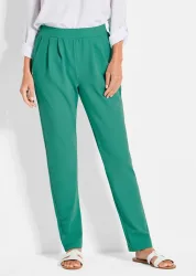Weite Schlupfhose SARA in Crêpe-Qualität - smaragd - Gr. 21 von Goldner Fashion