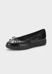 Ballerina mit Keilabsatz - lackschwarz - Gr. 36 von Goldner Fashion