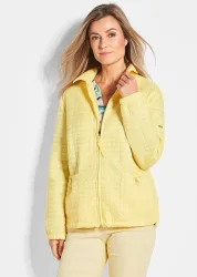 Jacke mit Waffelstepp - gelb - Gr. 20 von Goldner Fashion