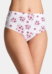 Baumwoll-Taillenslip im Mehrfachpack - weiss / pink - Gr. 40 von Goldner Fashion